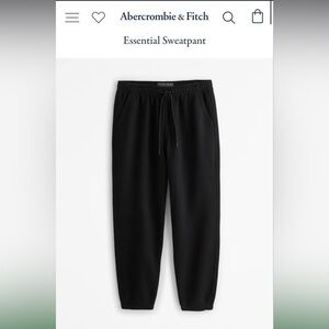 Abercrombie Essential Sweatpant - Black